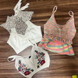 Set of 3 Women’s Crop Tops